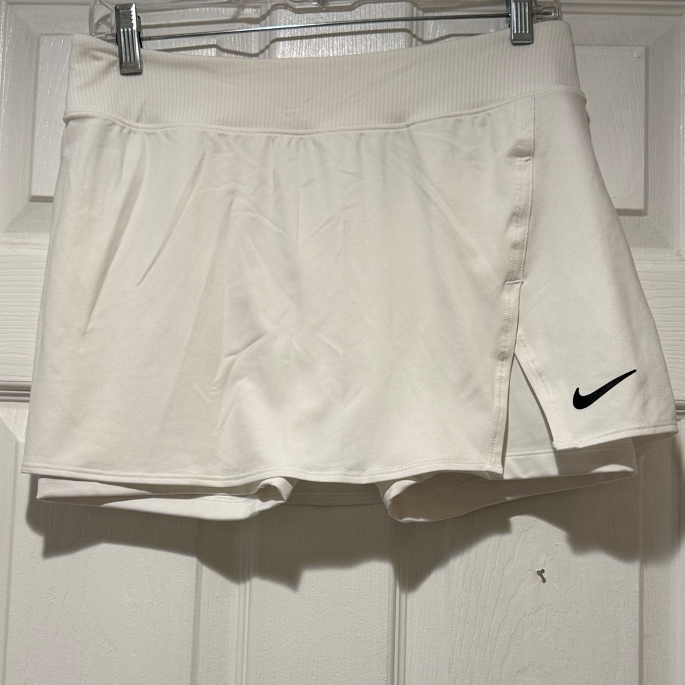 Nike Women's Cream Skorts with Black Logo